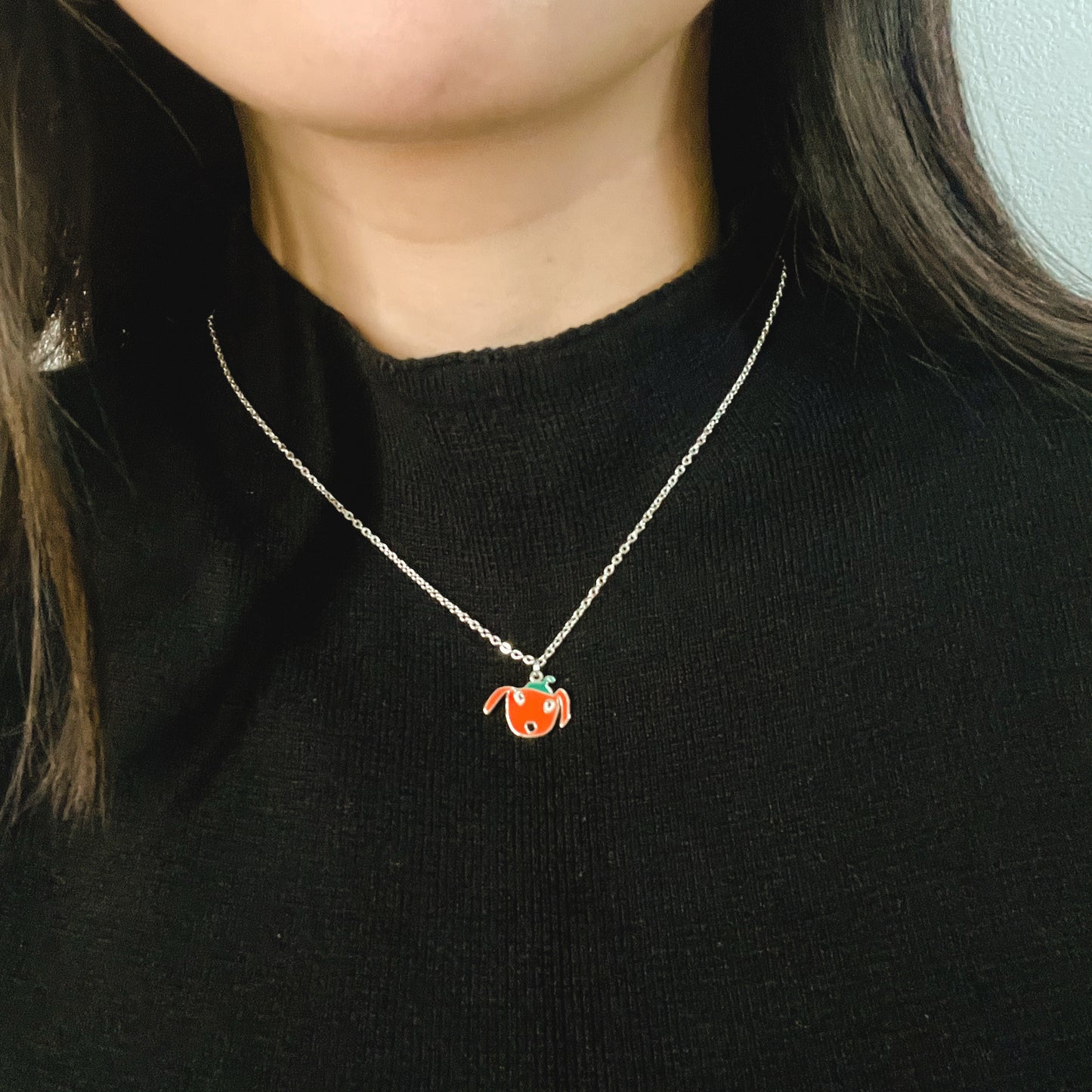 Colored handwriting necklace