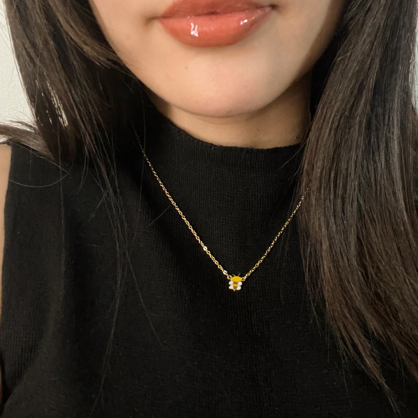 Colored handwriting necklace
