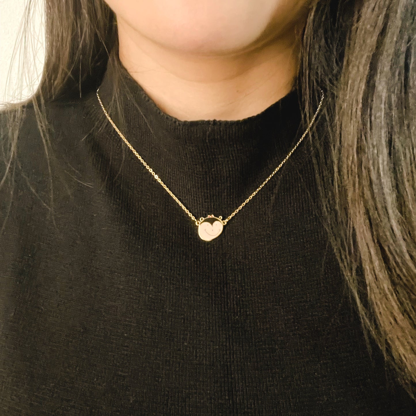 Colored handwriting necklace