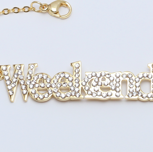 Silver 925 and CZ Name bracelet