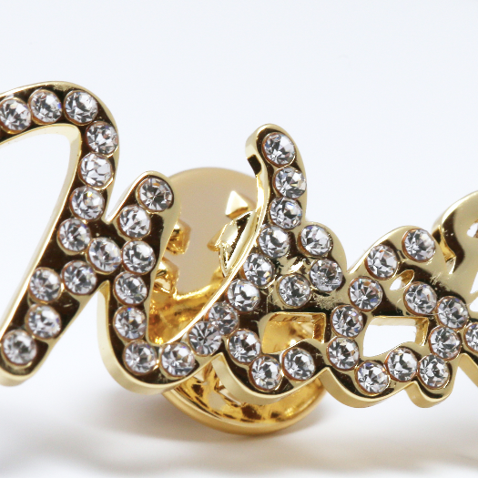 CZ Name brooch