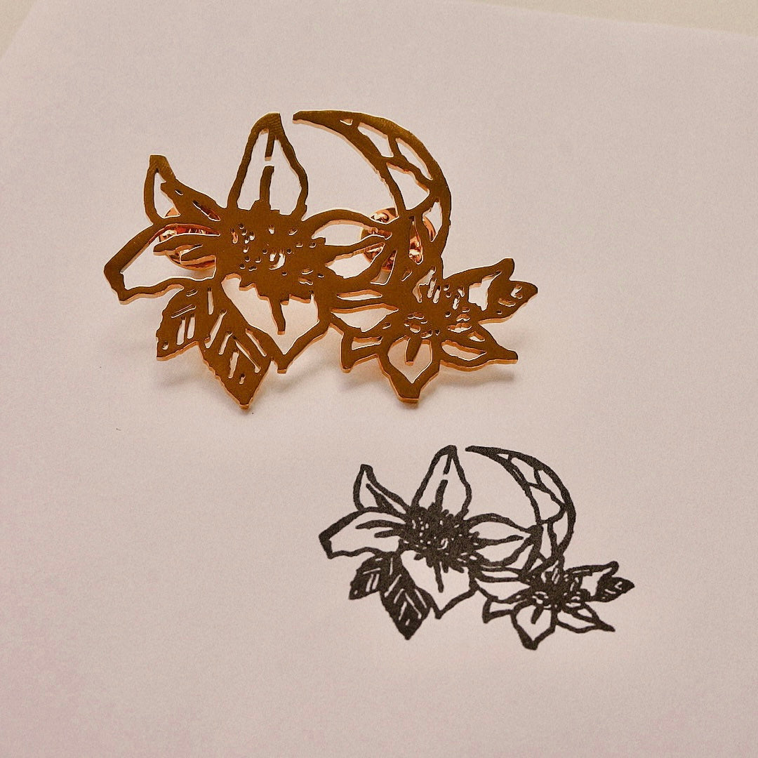 プレゼントにおすすめの手書きの絵で作るブローチ