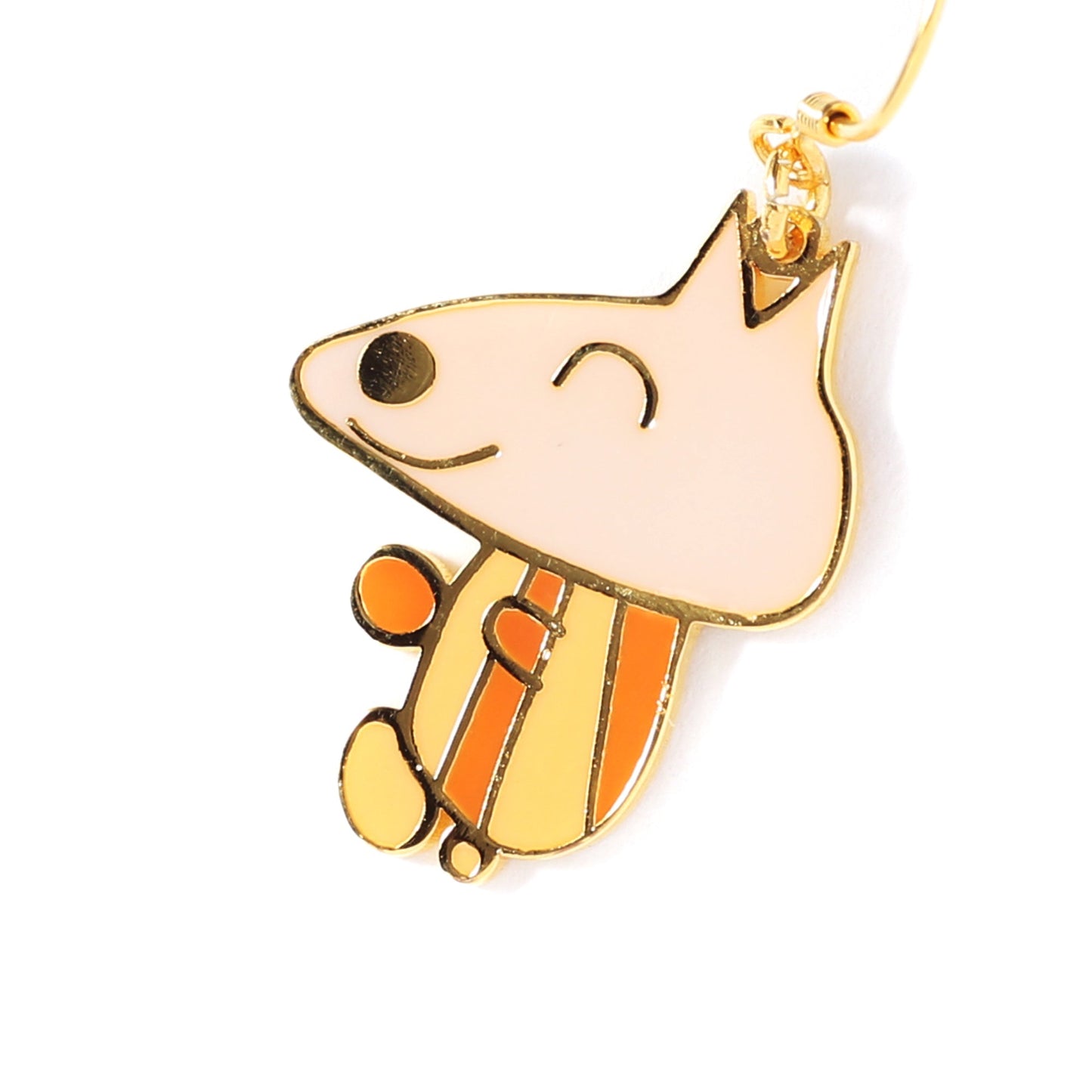 色付きハンドライティングピアス 1セット(2点)