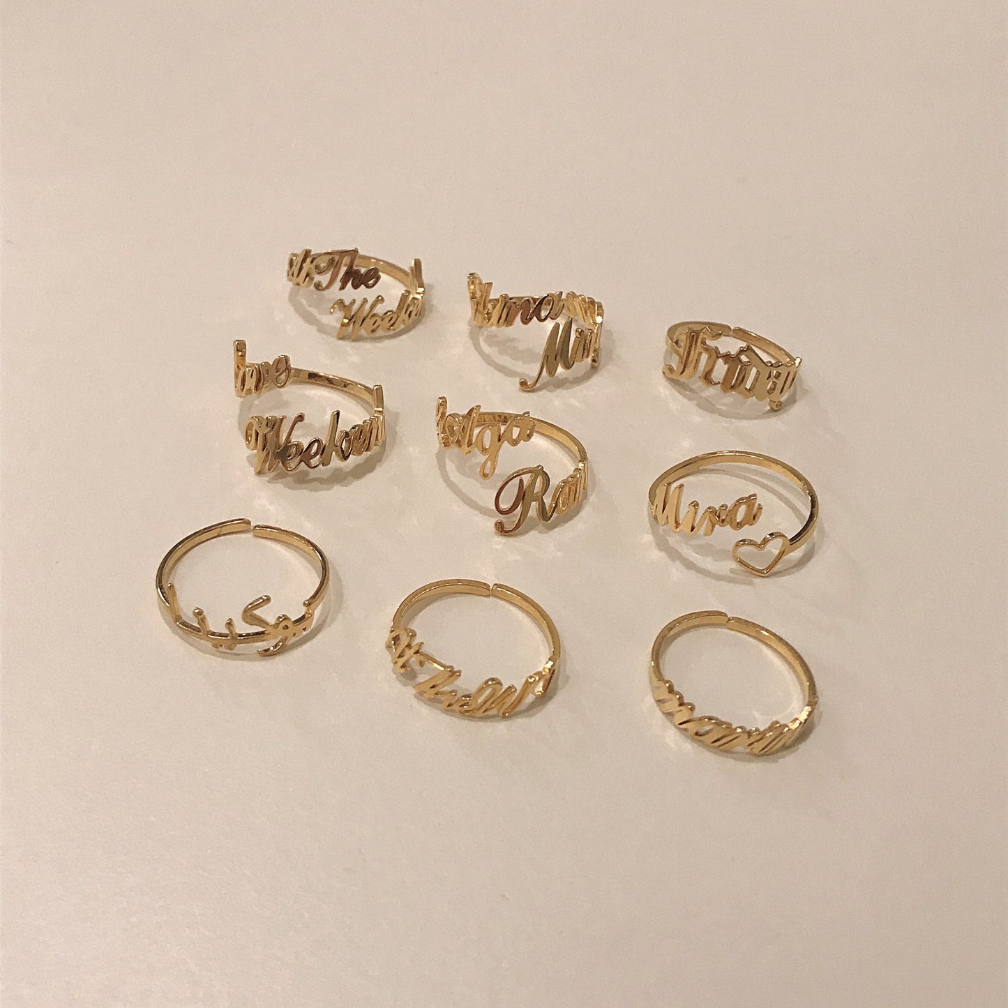 プレゼントにおすすめネームリング